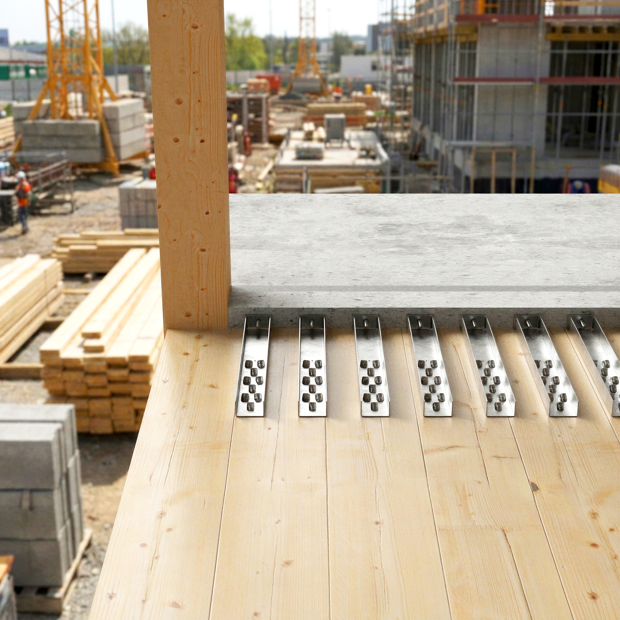 HIT Insulated MVX-TS connection thermal insulation timber floor slab balcony