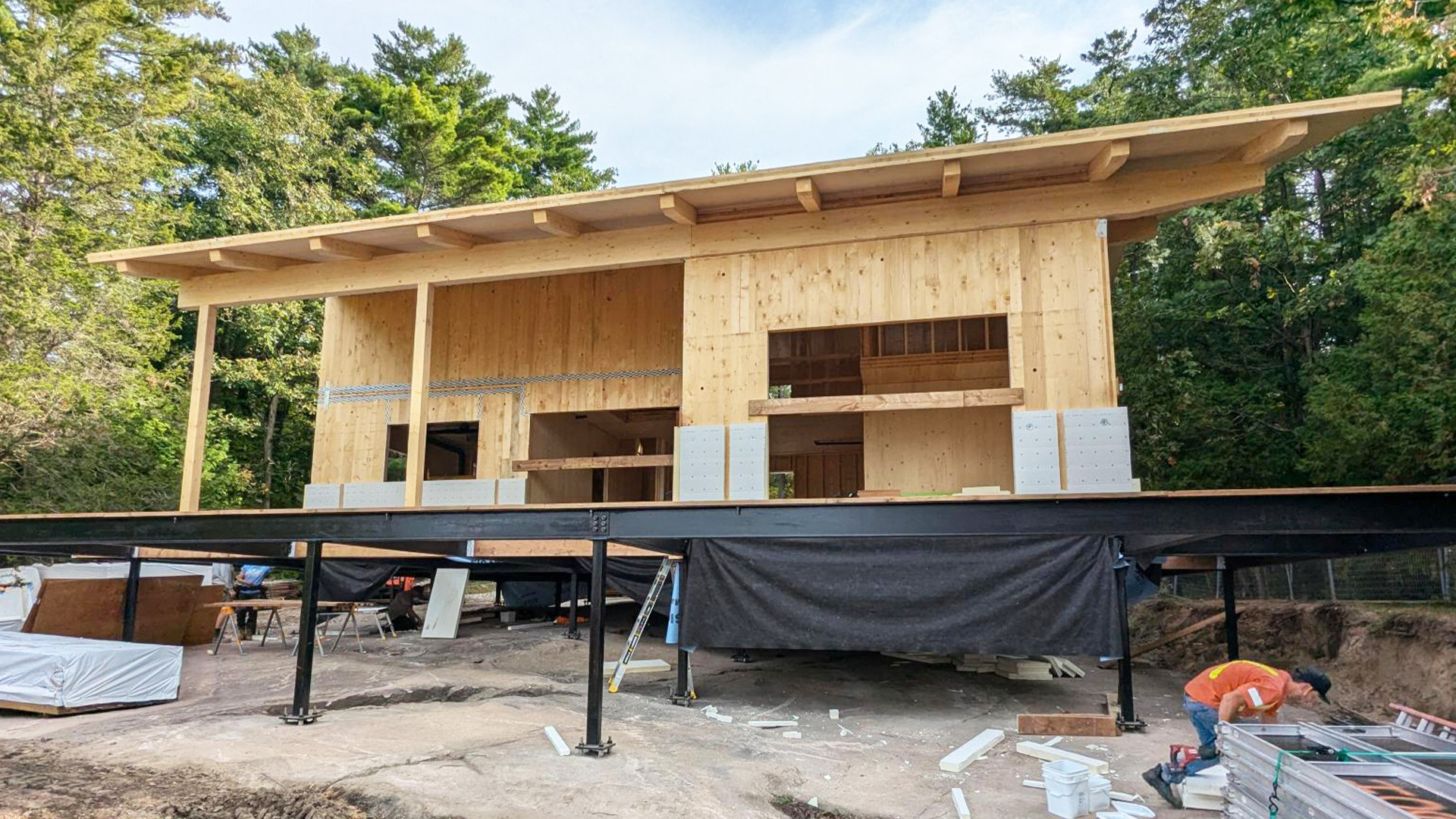 Isolamento acustico per edifici prefabbricati in X-LAM