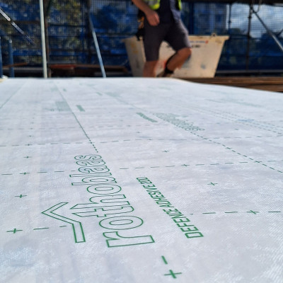 72 new house in cross laminated timber and concrete with DEFENCE ADHESIVE