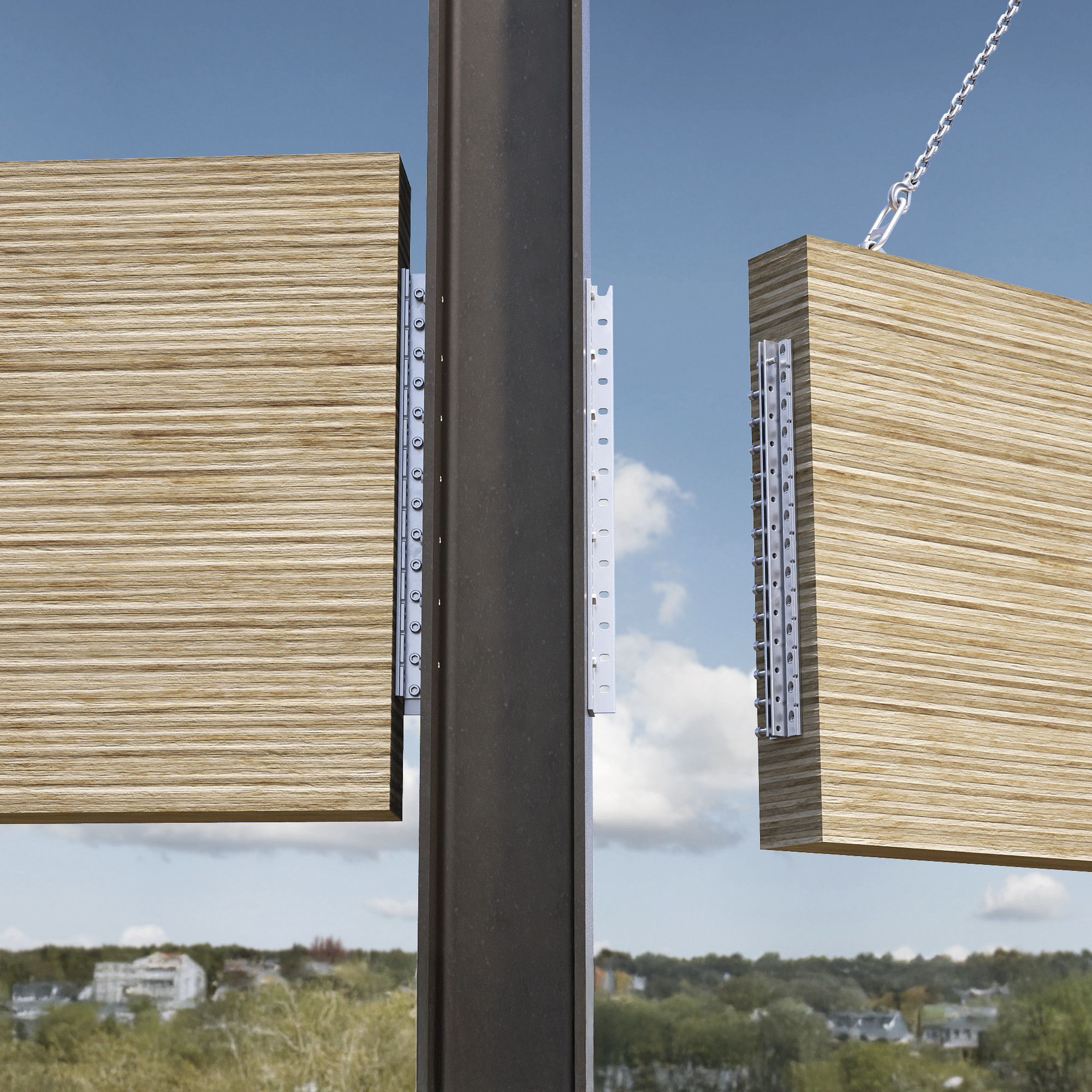 application-pinned-connection-for-post-and-beam-alumega