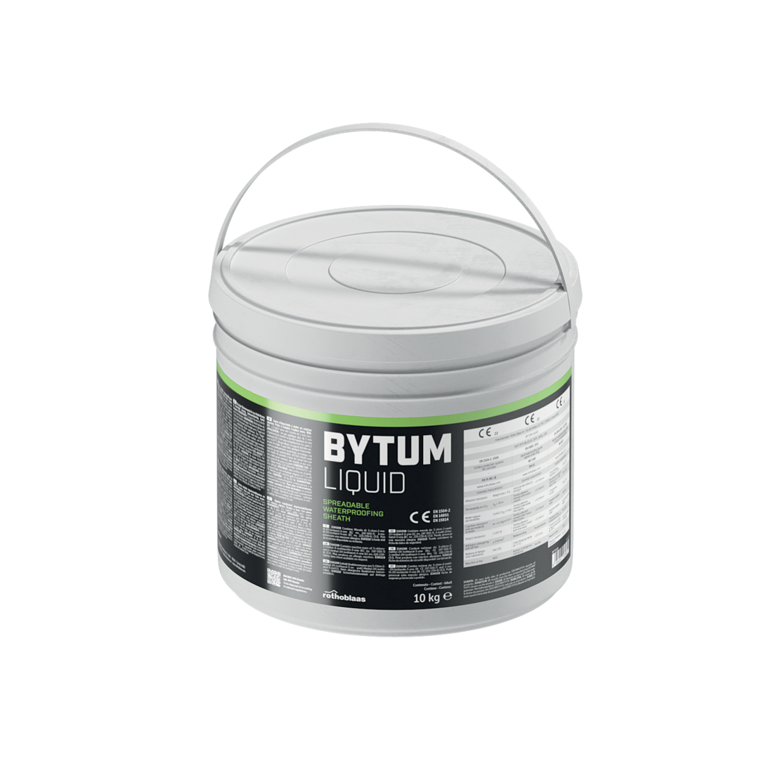 SPREADABLE WATERPROOFING SHEATH/REINFORCING LAYER | BYTUM LIQUID |  REINFORCEMENT | ROTHOBLAAS