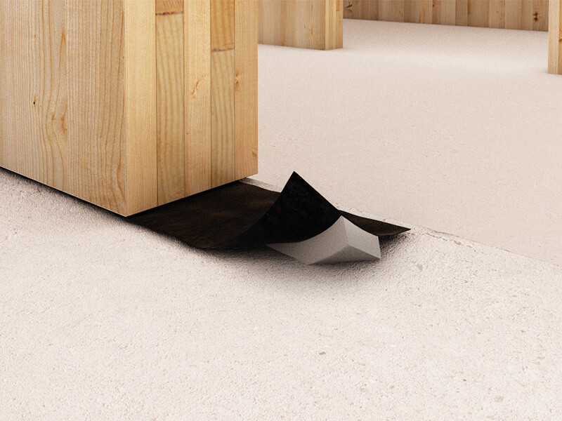 sealing wall barrier for irregular substrates