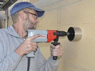 application-for-timber-fibre-insulation-panels-lfa-hole-cutter
