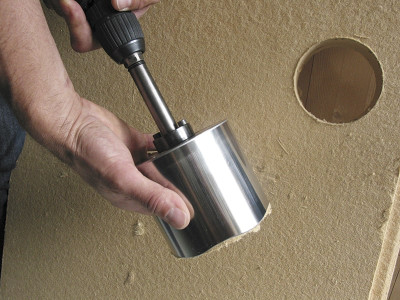 application-for-timber-fibre-insulation-panels-lfa-hole-cutter