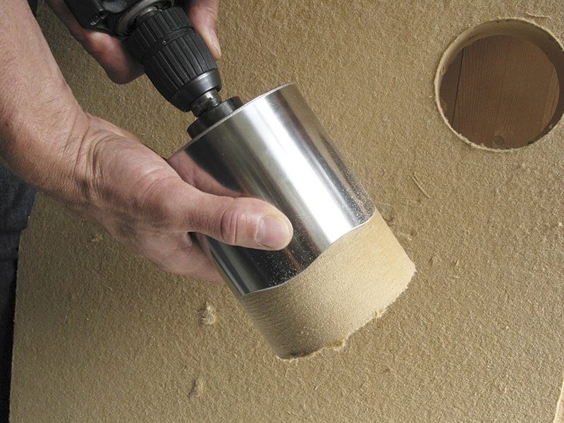 application-for-timber-fibre-insulation-panels-lfa-hole-cutter