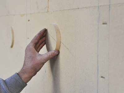 application-for-timber-fibre-insulation-panels-lfa-hole-cutter
