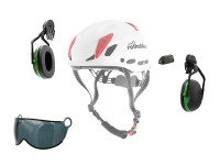 helmet for work at height on construction site or in industrial areas