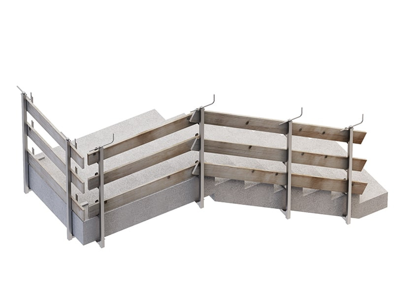 TEMPORARY UNIVERSAL RAILING WITH STEM | EDGE TEMP 4 | ROTHOBLAAS