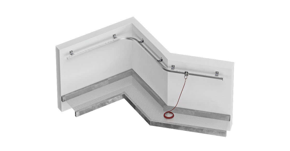 WORK AT HEIGHT WITH | H-RAIL ON WALL | ROTHOBLAAS